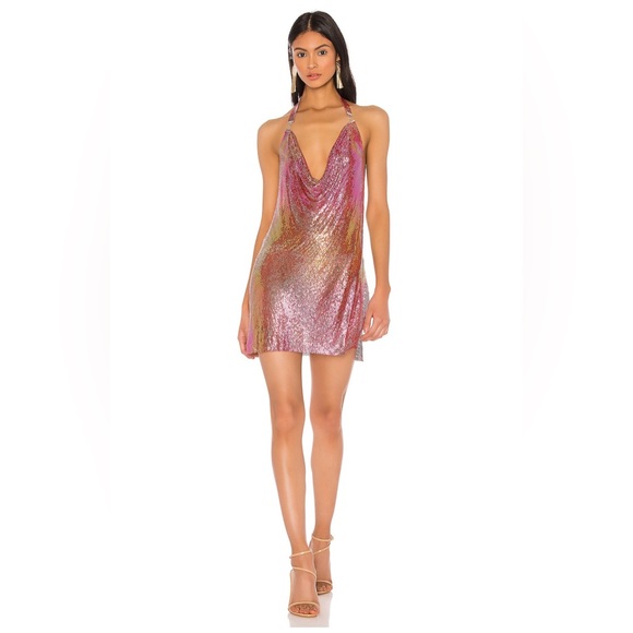 superdown Paula Drape Mini Dress in Red - Picture 2 of 5